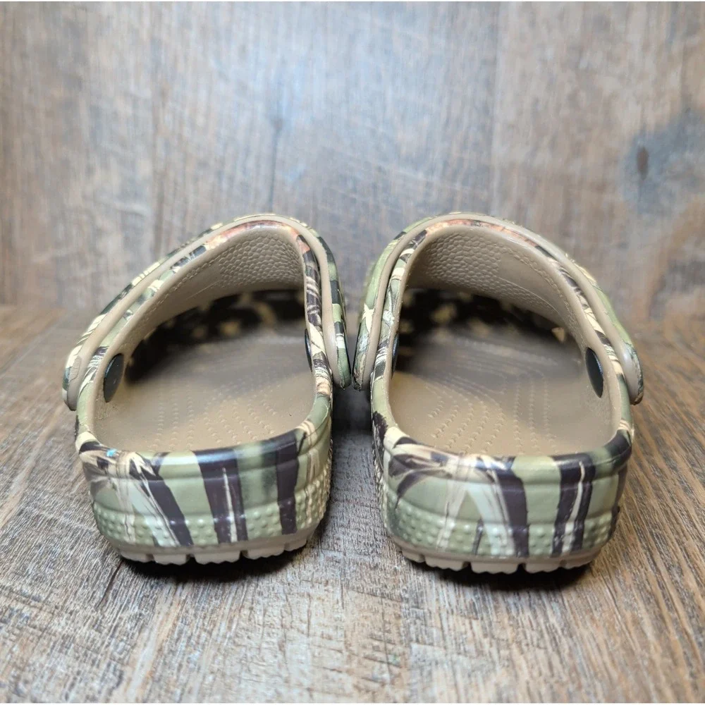 Crocs Classic Realtree Clog Toddler Baby Size C 7 Green Brown Camouflage Camo
